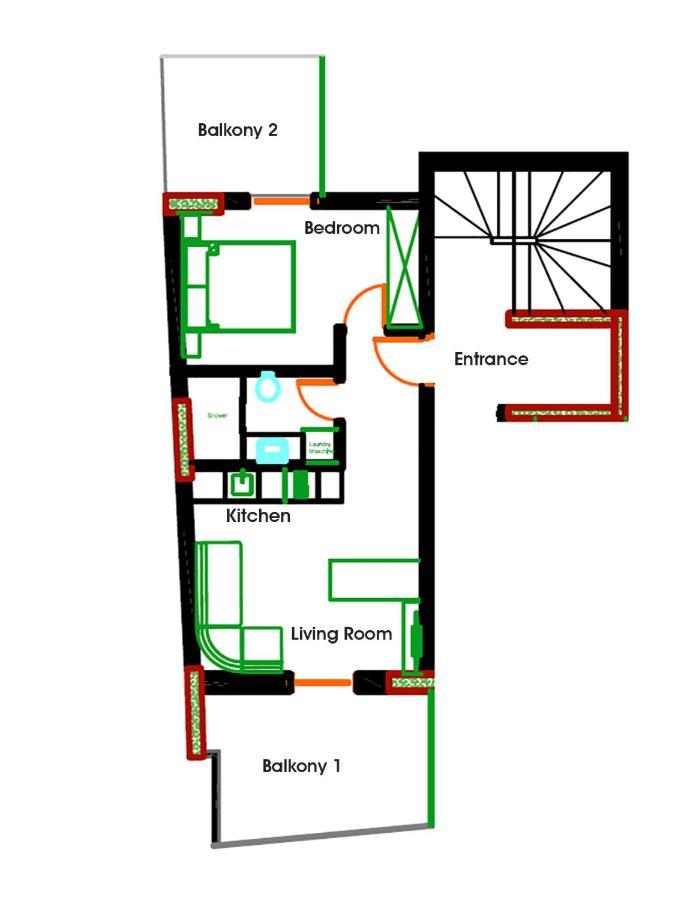 Plato 42 Apartment Каламата Екстериор снимка